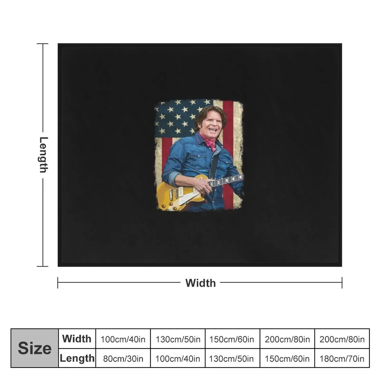 Vintage American Flag John Fogerty Legend Essential T-Shirt Throw Blanket christmas gifts Fashion Sofas Blankets