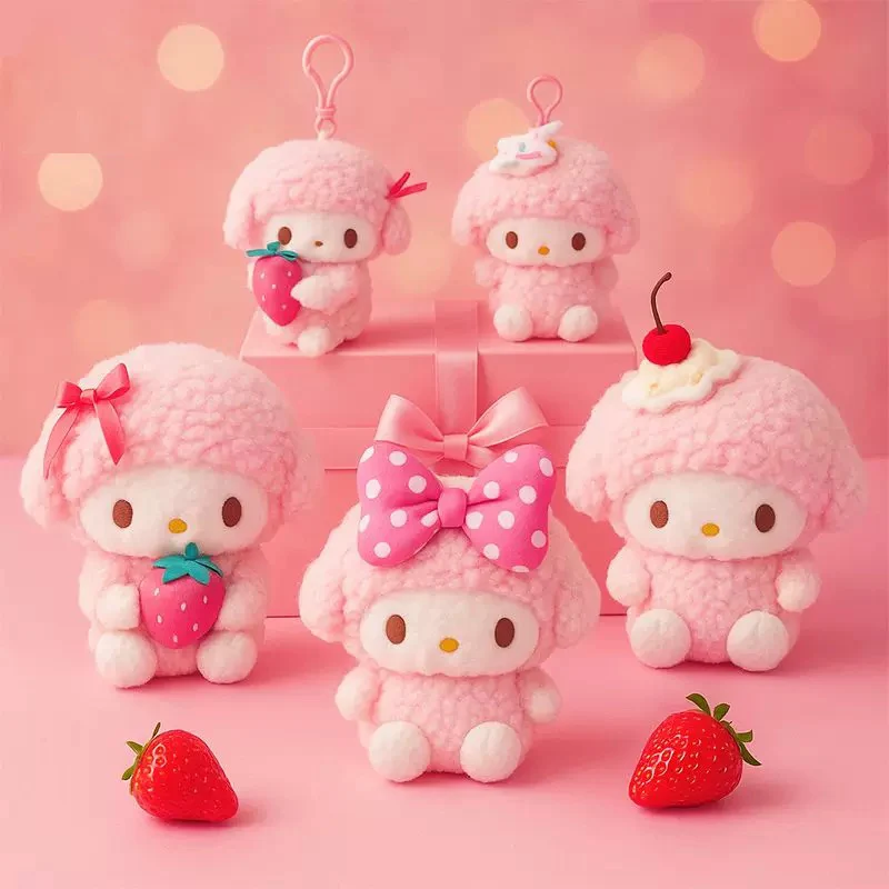 Sanrio genuino My Sweet Piano Lamb Series muñeca colgante bolso llavero muñeca juguete de peluche regalo