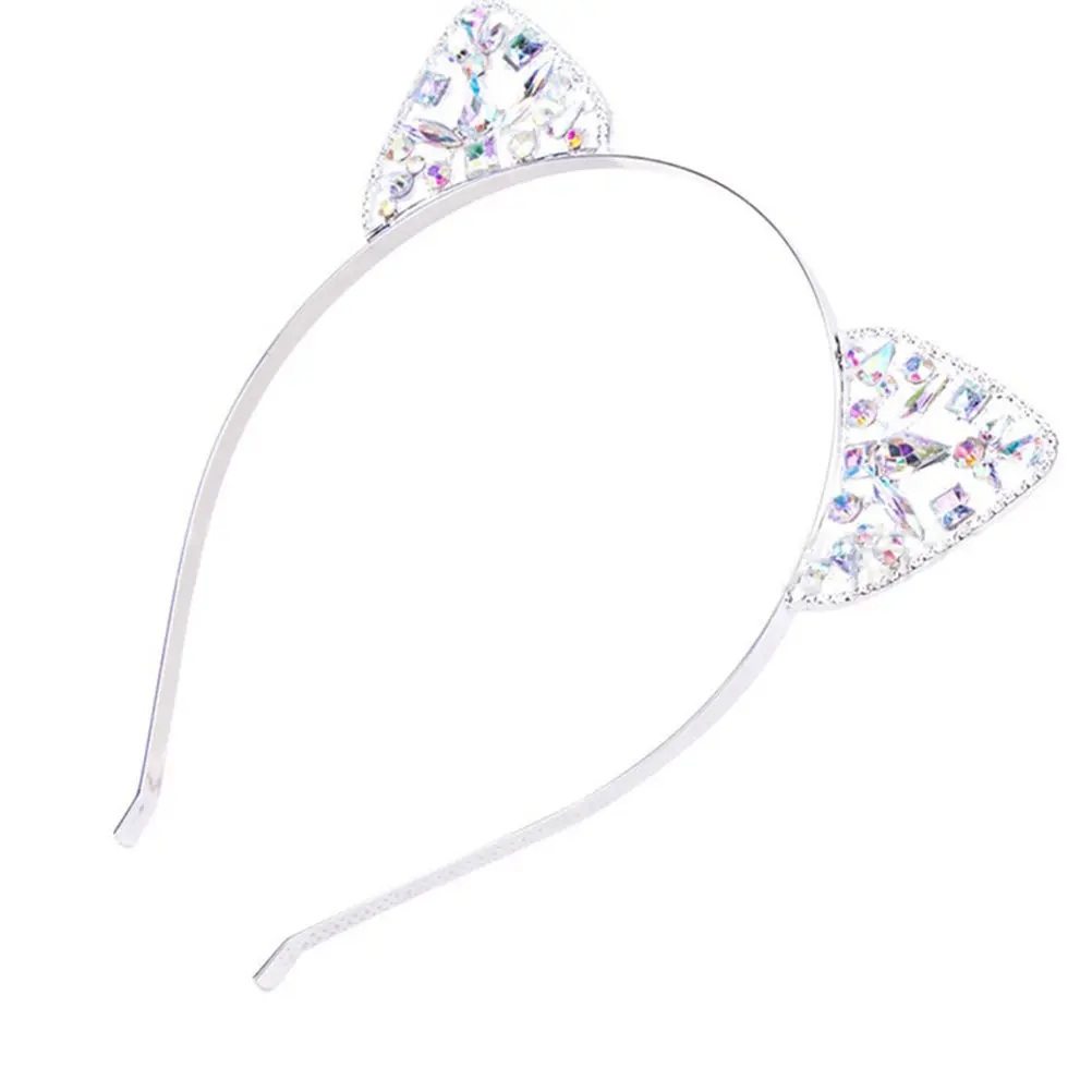 Creative Cat Ear Hair Band Kids Lightweight Non-Fading Headband for Costume Parties Carnival Christmas Fun Girl Headdress Supply
