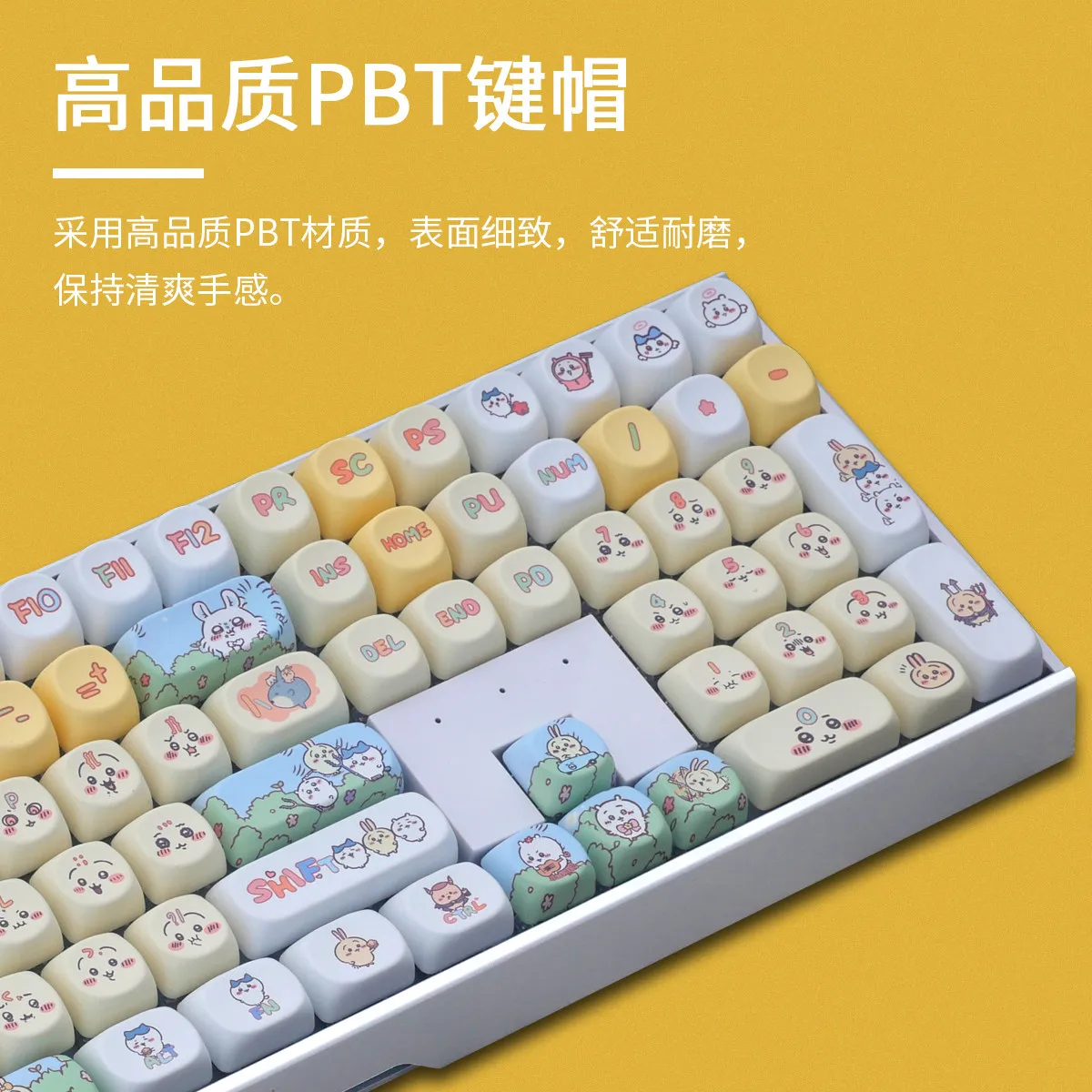 NEW Chiikawa CHERRY series Cartoon mechanical keyboard cute Hachiware Usagi MX3 Game Keyboard Girl's birthday gift kawaii