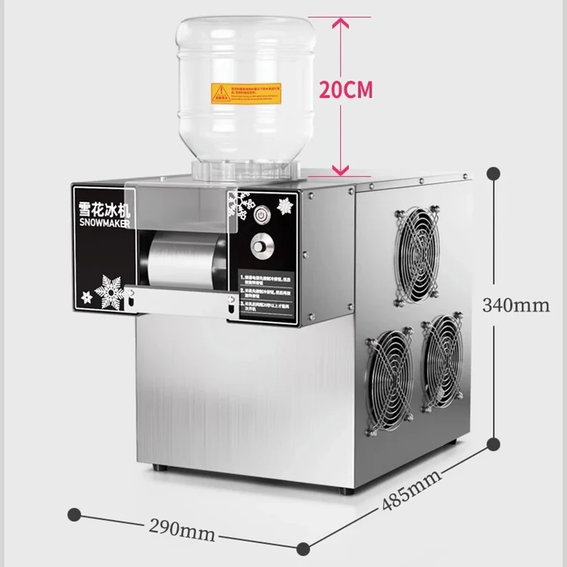 Hot Sale Mini Ice Cream Machine Snow Flake Ice Machine Air Cooled Snowflake Ice Making Machine