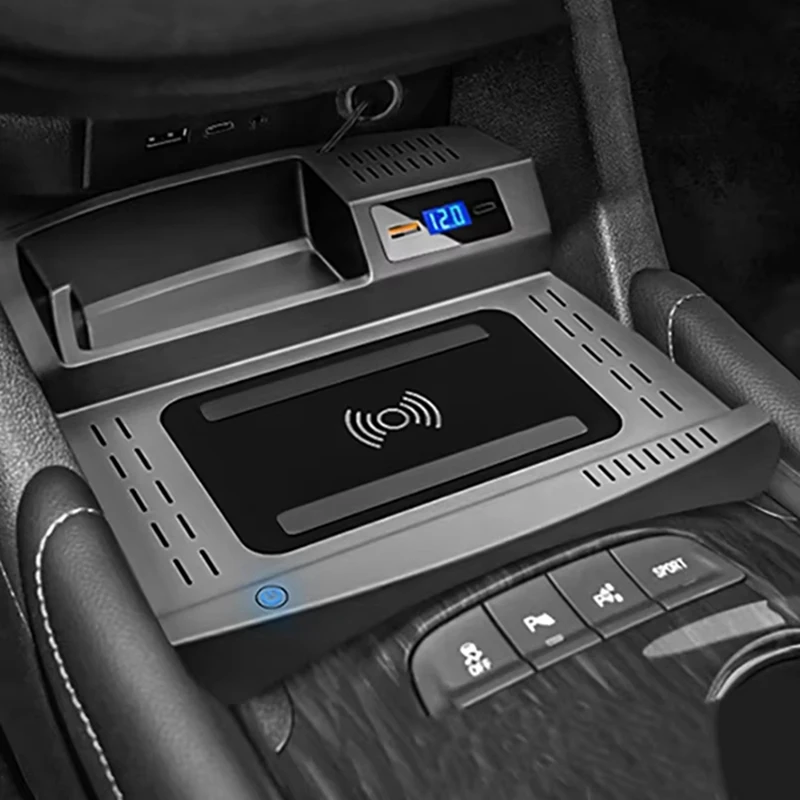 Car Phone Wireless Charger For Chevrolet Malibu 2016-2023 Accessories ,15W Fast Charging Panel Adapter