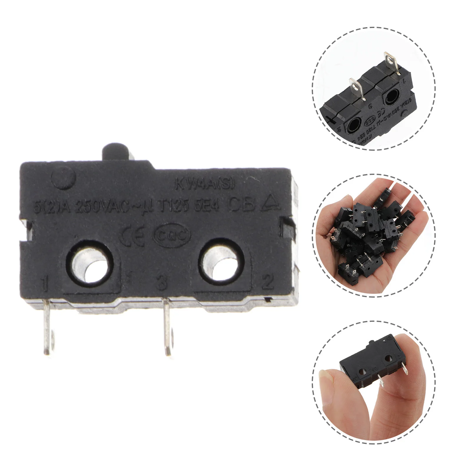 

30pcs Micro Limit Switch SPDT Snap Action Replacement Safe Environmentally On Off Microwave Washing Rice Cooker Lever Travel