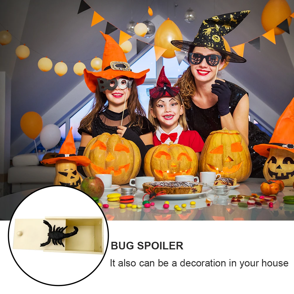 

3 pcs Simulative Spider For Halloween Scare Fun Joke Trick Kids Party Game Decoration Gift Funny Scare Box