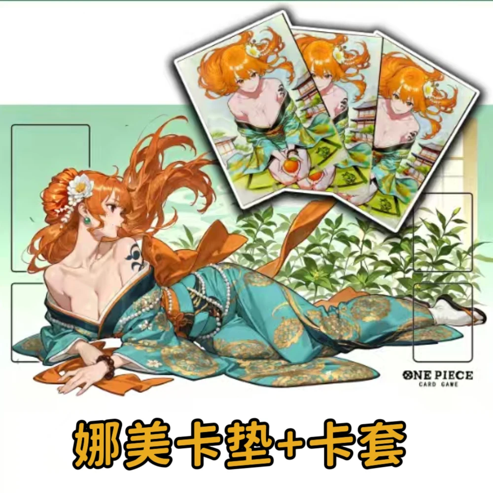 600X350X2mm DIY One Piece Nami Einzelspieler-Brettspiel Karten-Duell-Platte Kampfmatte OPCG Nami Kartenhüllen Kartenschutzhülle