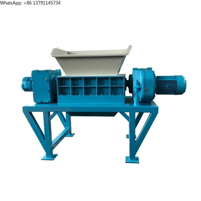 

Промышленный шредер для утилизации бытовых отходов и электроники, двухвальный высокопроизводительный измельчитель для металла и пластика