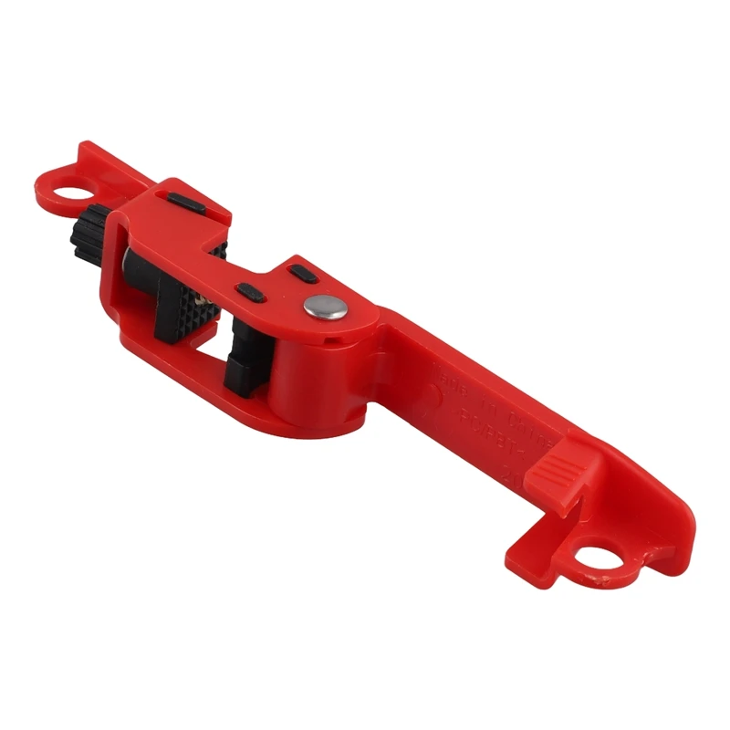 

Red Electrical Box Circuit Breaker Lockout, Tagout Breaker Box Lock For Standard Single And Double Toggles