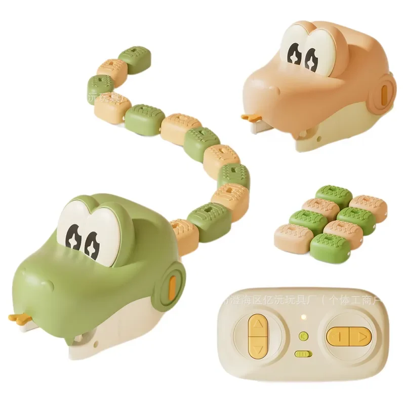 【CHIMU HOME】Magnetic Remote Control Gluttonous Snake Battle Toy Interactive RC Snake with Music for Kids Montessori Gift view 6