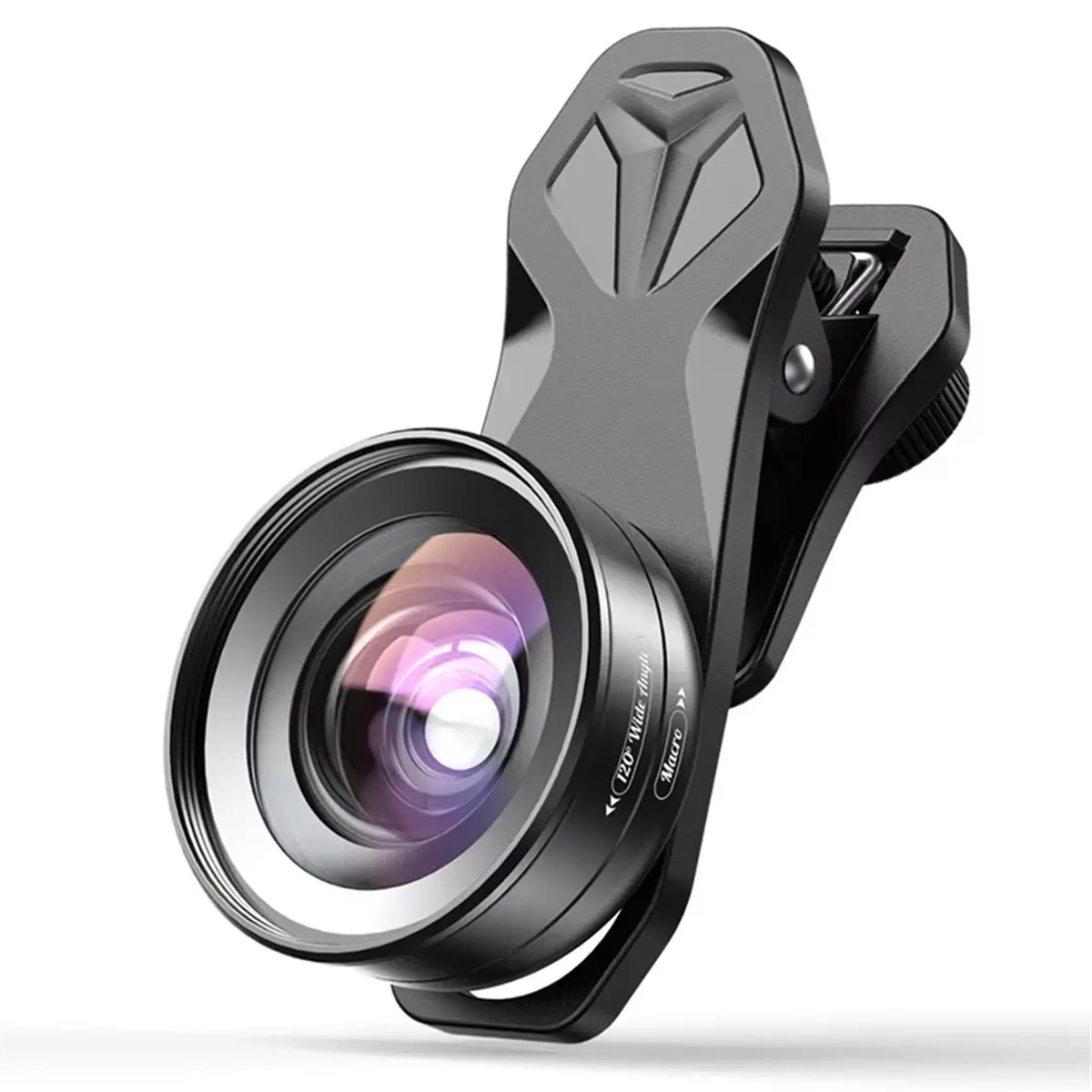 [T28C] HD Camera Phone Lens Kit 120 Degree 4K Wide Angle+10x Macro Lens for All Smartphones