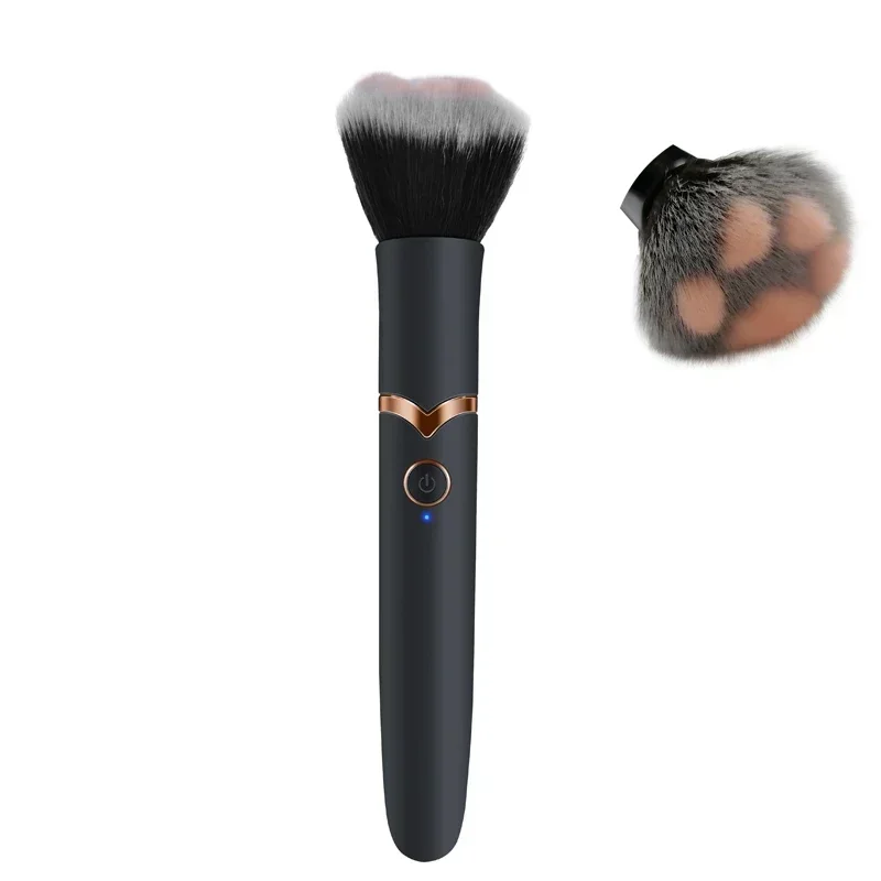 Vibrator Makeup Brush 10 Mode getaran klitoris wanita peluru Massager waspada seks mainan tahan air Vibromasseuur Femme