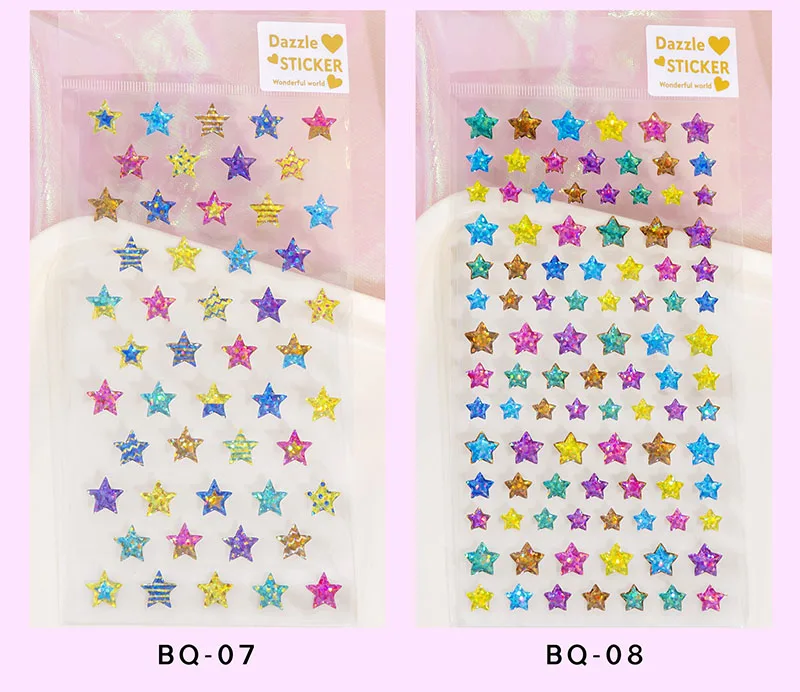 Bunte Kinderaufkleber Mädchen Geburtstagsgeschenke 3D Laser Funkelndes Einhorn Tier Süßigkeiten Aufkleber Scrapbook Dekoration Schulbedarf – Detail 22