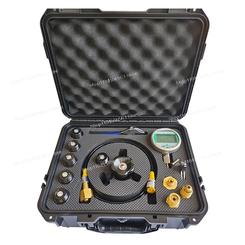 Digital Display Hydraulic Accumulator Nitrogen Charging Tool, Nitrogen Pressure Test Kit, Accumulator Charging System