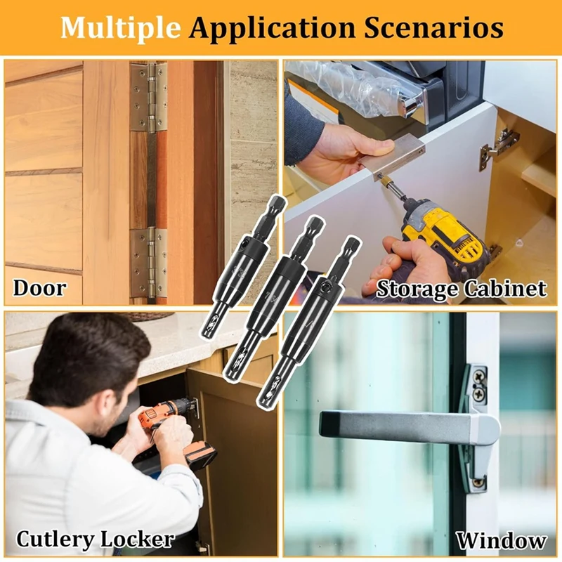 Набор самоцентрирующихся сверл ABPP-3 PCS 3/32 дюйма, 7/64 дюйма, 1/8 дюйма, сверло VIX, самоцентрирующееся шарнирное сверло