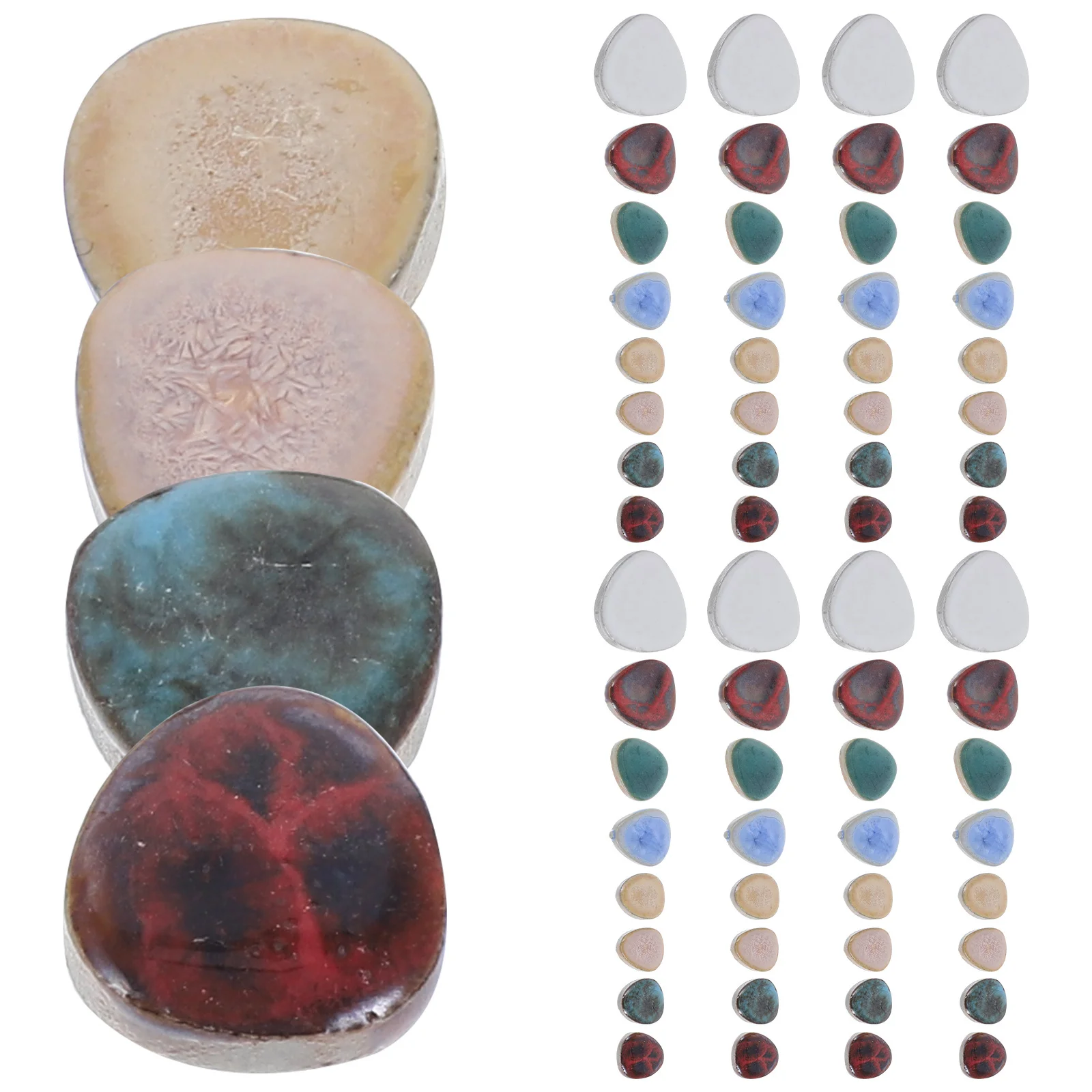 

Ceramic Mosaic Pieces Durable DIY Ceramic Tiles for Home Decoration Handmade DIY Craft Materials Tiles Irregular Pieces