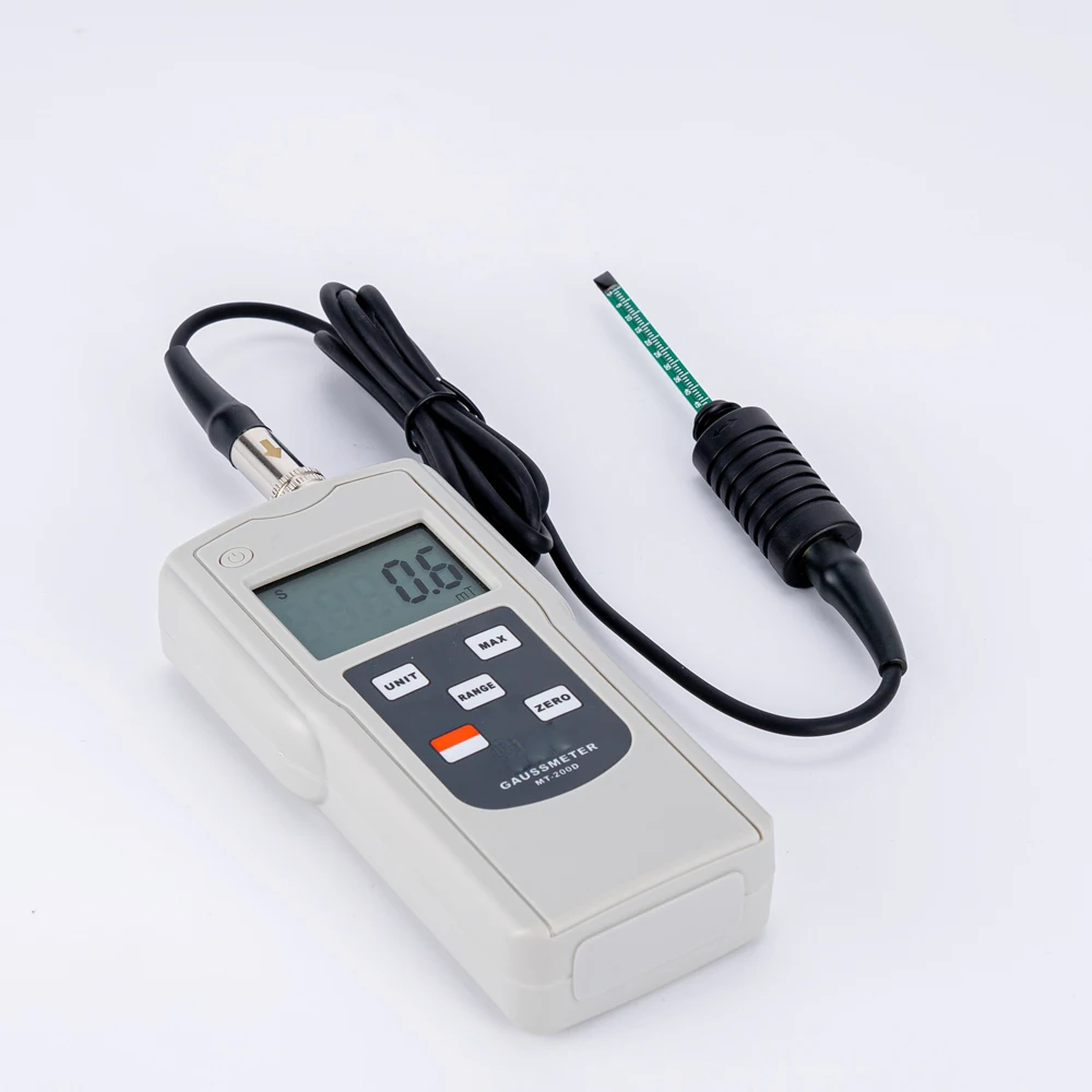 Handheld MT-200D Digital Gauss Meter High Precision 0mT~200mT Tesla Meter Magnetic Field Strength Measuring Instrument