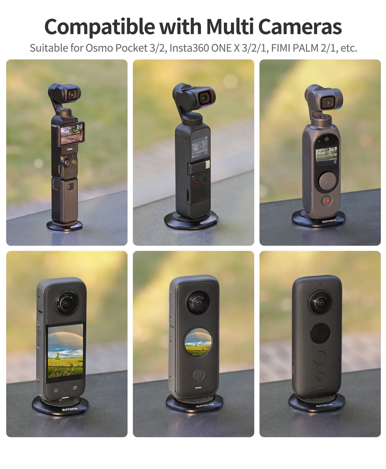 Универсальная металлическая магнитная присоска для DJI Osmo Pocket 3/2/Insta360 ONE X 5/4/3/2/Go 3/Action 4/3/2, аксессуары для спортивной камеры