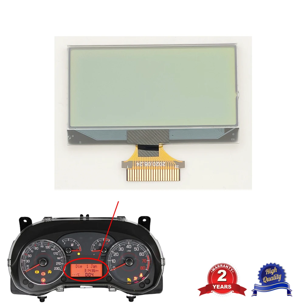 

Dashboard Screen Pixel Repair Instrument Cluster LCD Display for Fiat Grande Punto Fiorino Qubo Panels 2003-2012