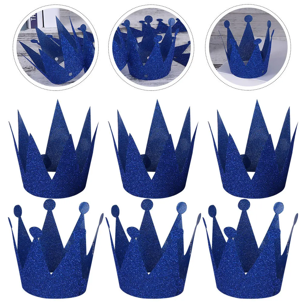 

6Pcs Birthday Hats Kids Lovely Children Birthday Party Headdress Party Supplies Props Baby Shower Photo Prop Kids Head Decor