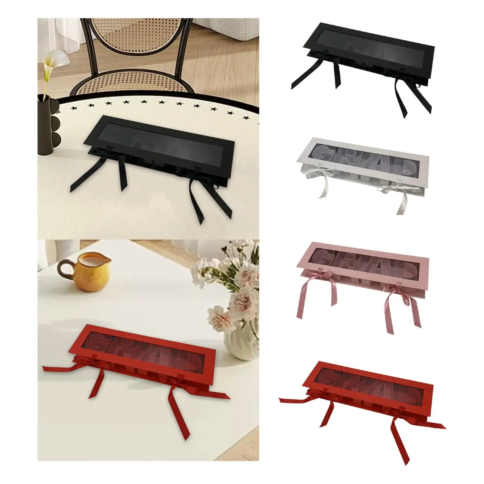 

Grad Letter Shaped Empty Flower Box Cardboard Fashion Eternal Soap Packaging Bag for Birthday Celebrations Party Favor Chocolate