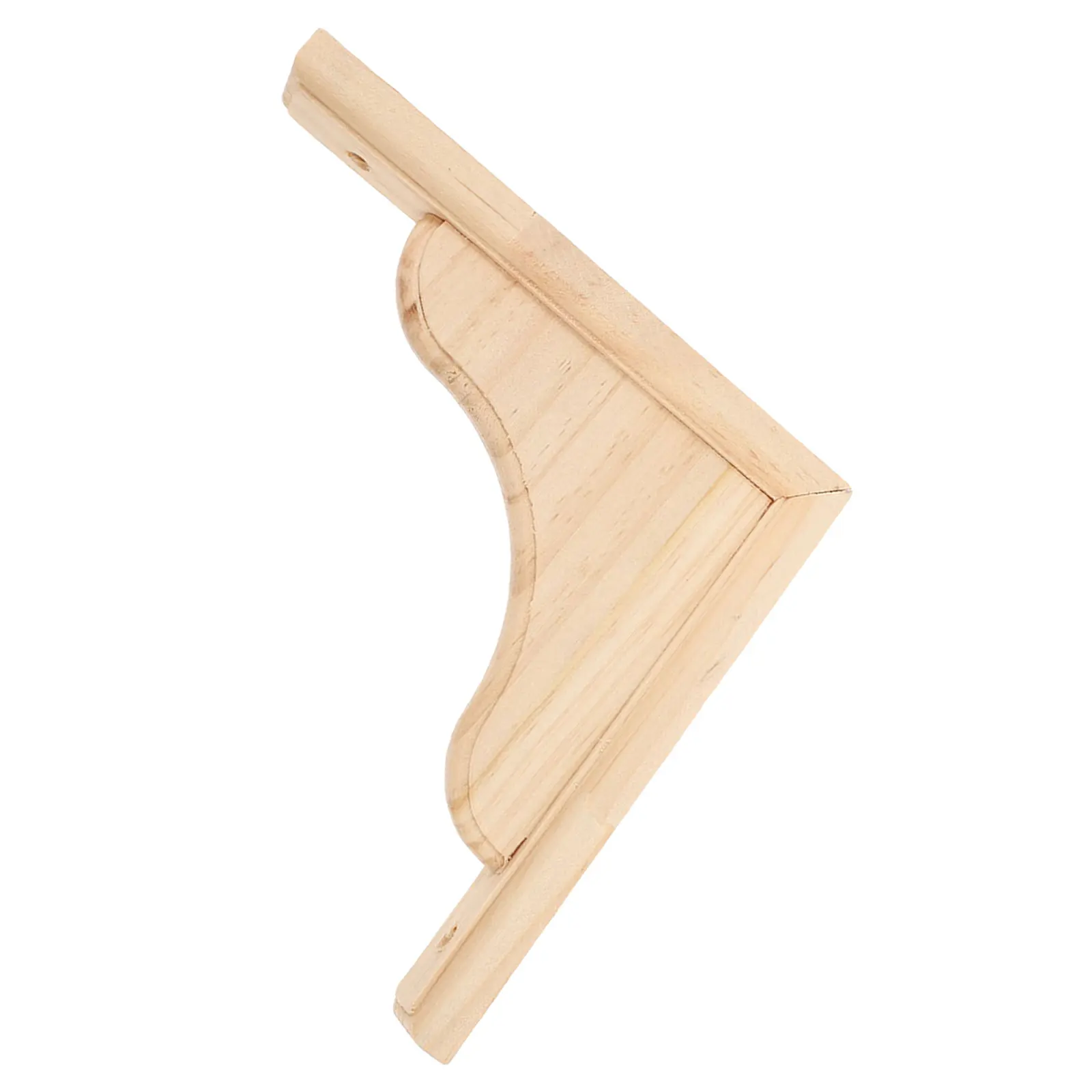 

2pcs Triangular Shelf Bracket Solid Wood Wall Mount Corner Brace For Kitchen Cabinet Countertop Bookshelf Support Floating