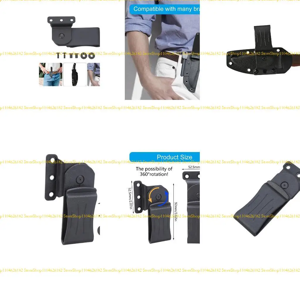 Q2Q4 Lightweight Adjustable Swords Sheath Clip Sturdy Belt Clip For Professional Use