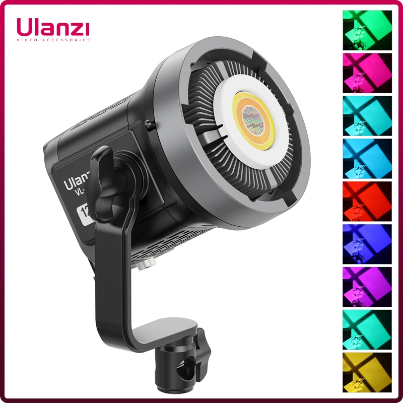 

Ulanzi VL-120C 120W V-Mount RGB Full Color COB Video Light Wireless APP Control 2700K-6500K for Video Photography Studio Shoot