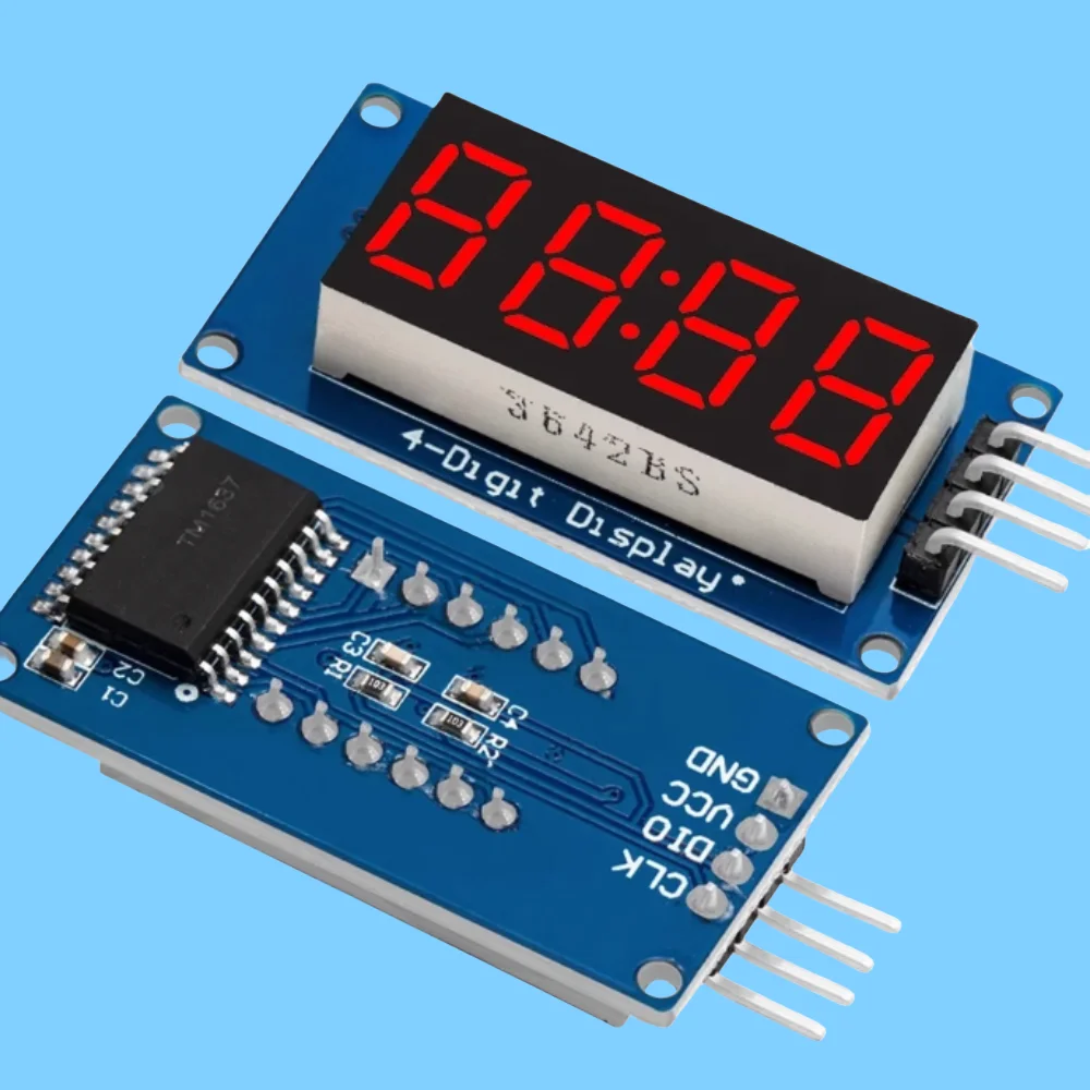 TM1637 LED Display Module For Arduino 7 Segment 4 Bits 0.36 Inch Clock RED Anode Digital Tube Four Serial Driver Board Pack