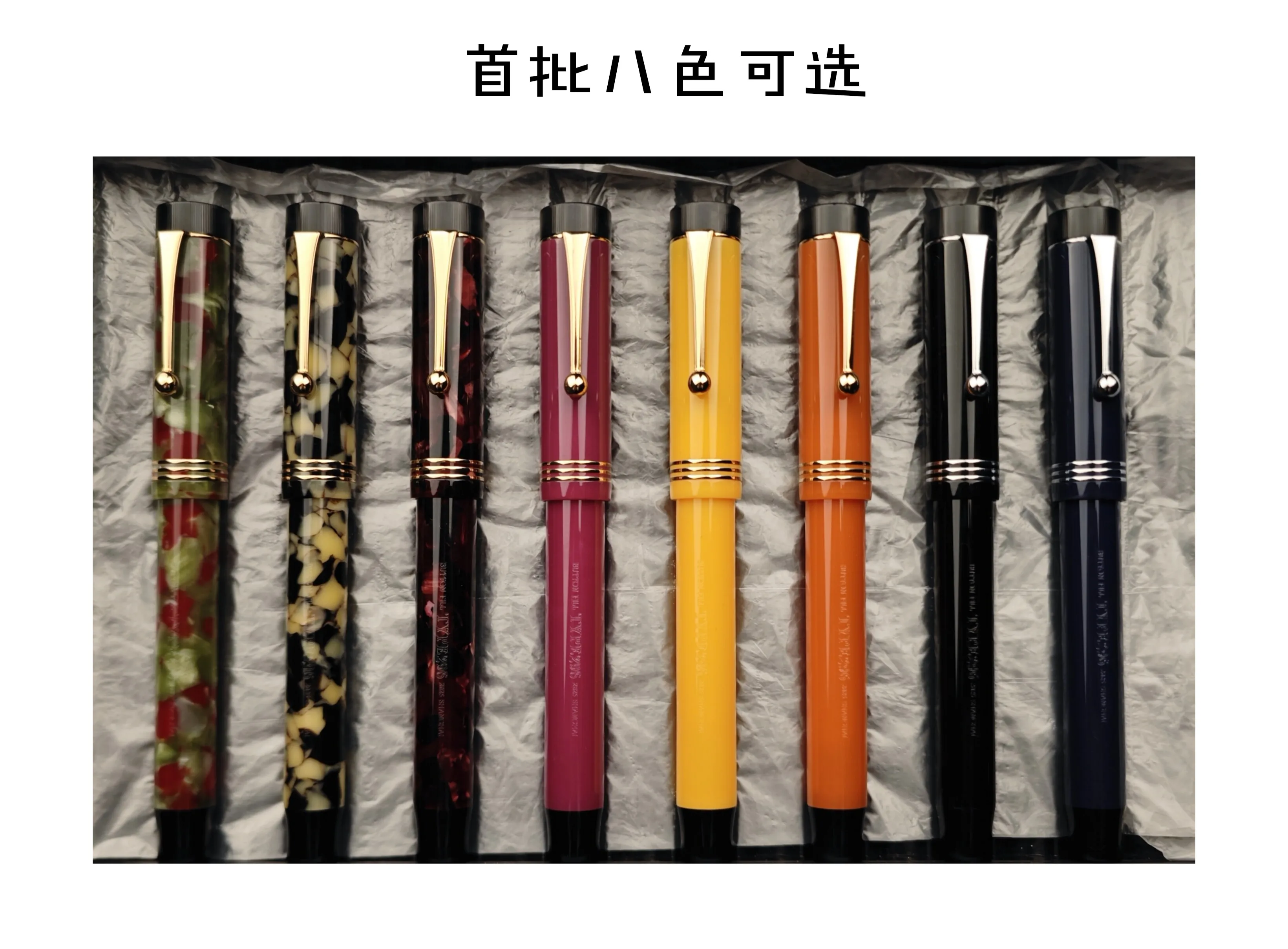 Yongxu / Wingsung 296 Acrylic Classic Replica Duofold Fountain Pen No.6 Nib Water Piece Button To Ink Business Writing Pen Gift
