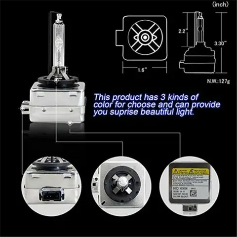 2X D8S D1S D2S D3S D4S HID Car Headlight Bulbs 12V 35W Xenon D1R D3R 4300K 6000K 8000K 12000K Light for Bmw Benz Audi A3 Lamp