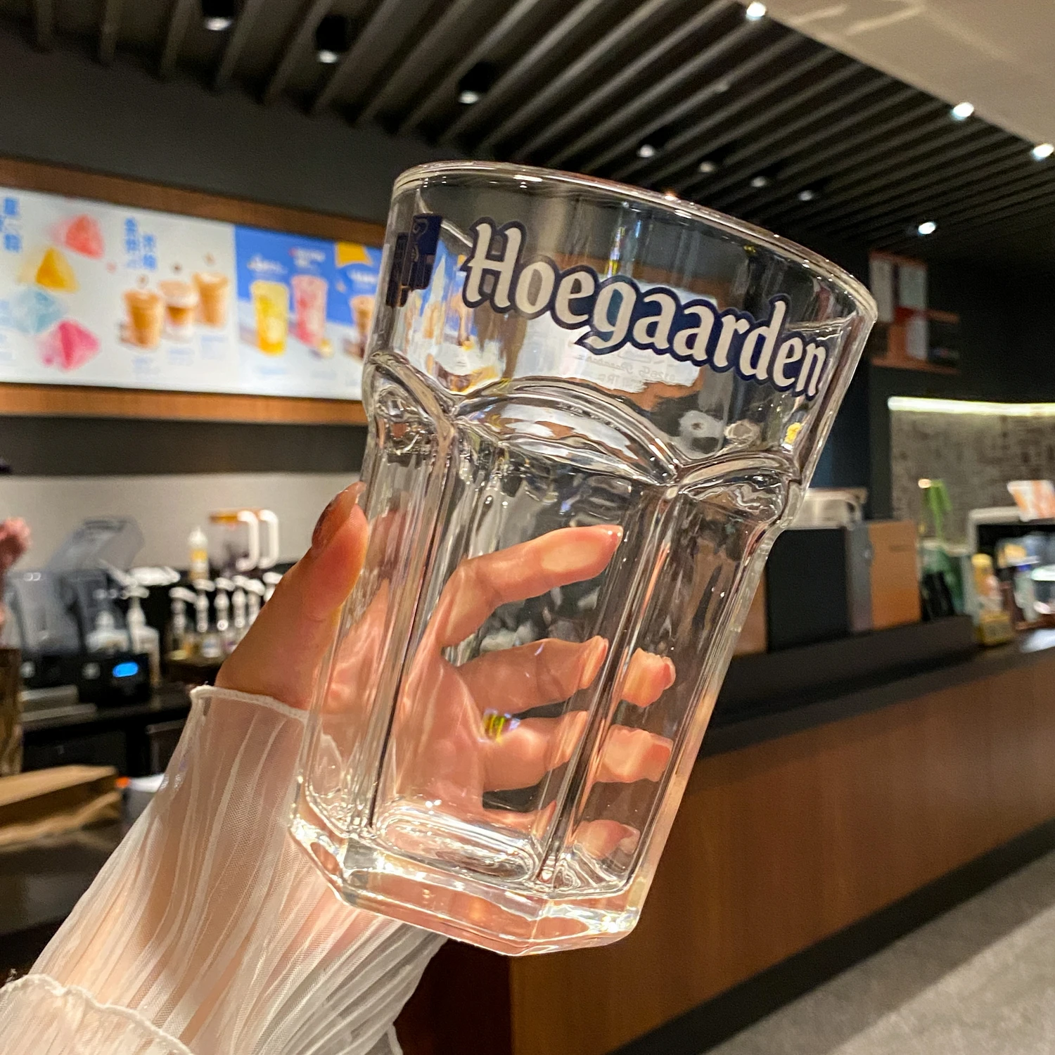

Large Capacity 800ml Glass Cup Creative Fruit Tea Beer Cup Ins Cup Lemon Juice Cup Antibacterial round Shape Single Layer Cup