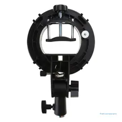 S-Type Bracket Handheld Grip Mount Holder Speedlite Adapter Stand for Softbox Snoots Honeycomb Beauty Dish Reflector