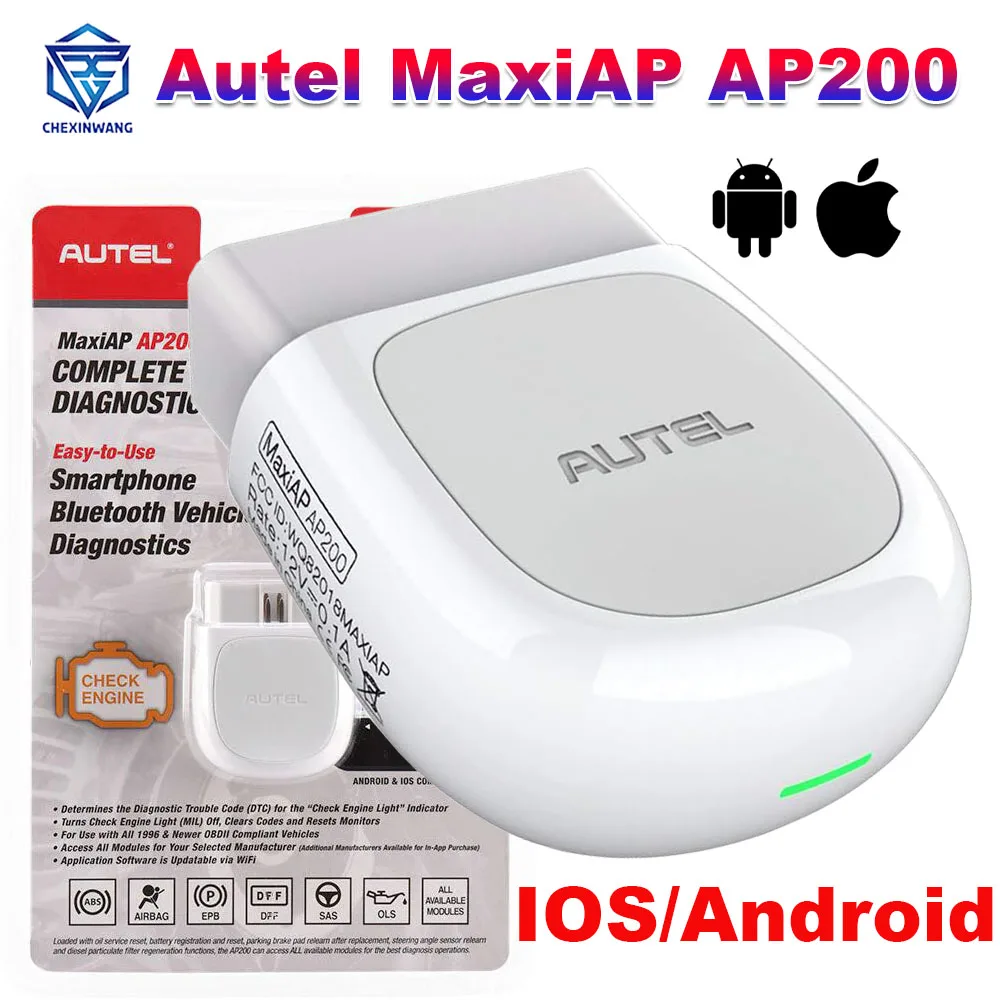 

Autel AP200 Bluetooth OBD2 сканер MaxiAP считыватель кодов с полной системой VIN TPMS IMMO сервисный диагностический инструмент для IOS Android