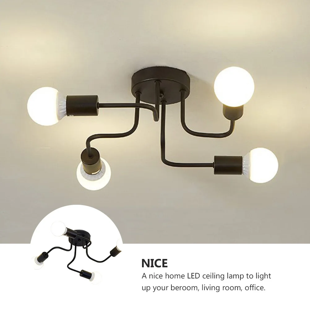 

Style LED Ceiling Lamp Iron Structure for Bedroom Living Room Kitchen Indoor Downlight LED Light