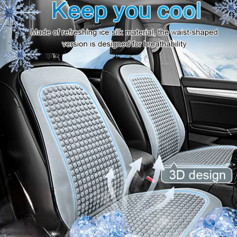 【Summer Universal】1PC Breathable Car Seat Cushion & Backrest Pad Ventilated Auto Seat Cover for All Vehicles, Cool &