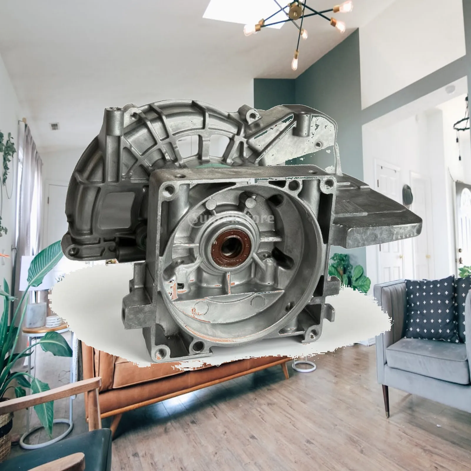 Brush Cutter Crankcase Replacement Engine Housing Part Silver-Gray for Repair Technicians