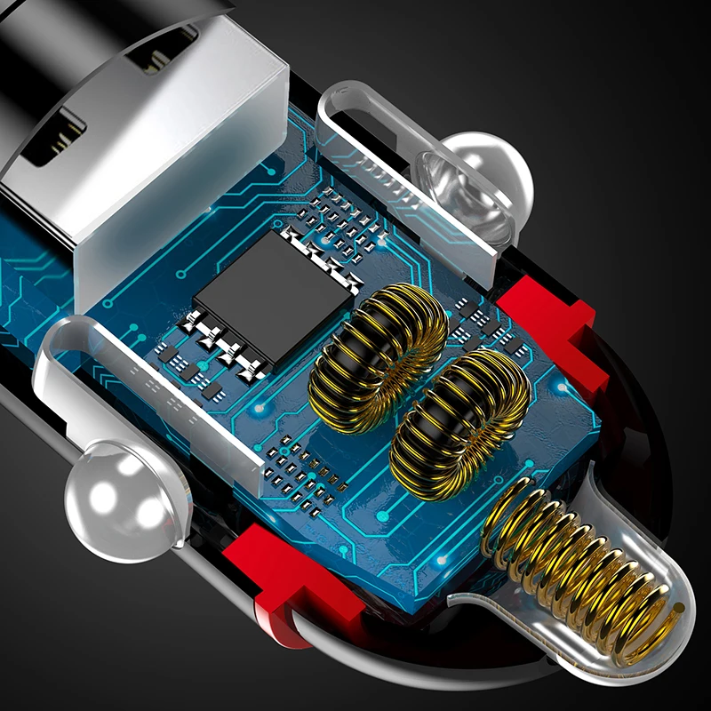 شاحن سيارة عالمي شحن سريع QC3.0 نوع C USB + PD شاحن سريع للهاتف آيفون شاومي سامسونج هواوي ولاعة السجائر