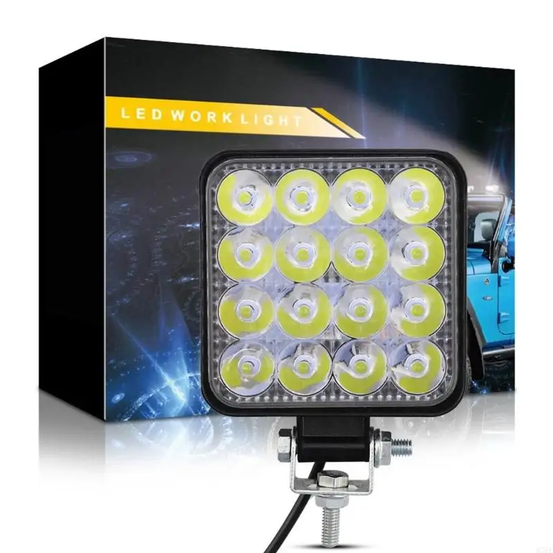 M76E 6000K 48W LED Work Lamp Universal Driving Fog Lamp DIY Friendly Car For Car Motorcycle Applications
