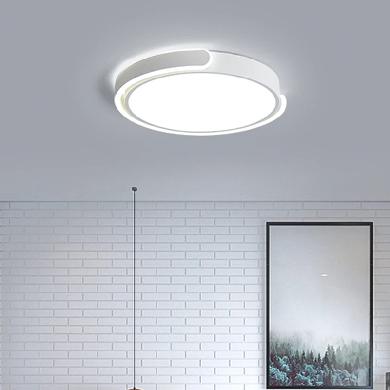 Imagem -03 - Minimalista Led Rodada Luz de Teto Modern Nordic Lustre Sala de Estar Quarto Sala de Jantar Lustre Decoração