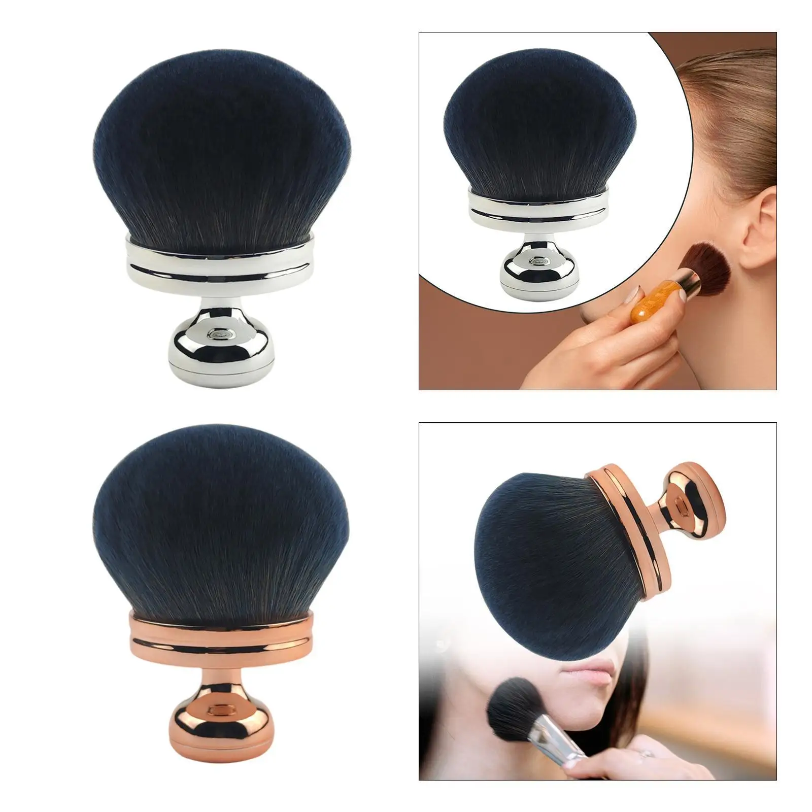 Body Brush Wide Head Comfortable Legs Back Blending Brush Kabuki Face Brush for Powder Highlighter Adults Ladies Gifts