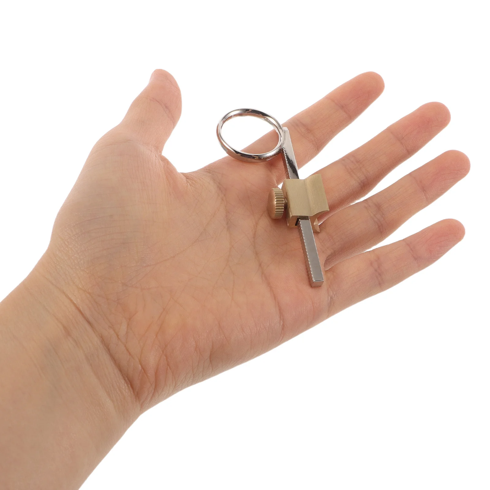 حلقة منزلق البوق ملحقات القرن الصغيرة قبضة صمام معدني لحماية أدوات النحاس مقبض مريح مضاد للانزلاق ممتد #1