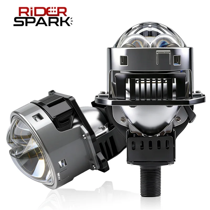 

3 Inch Auto Bi LED Projector Lenses H7 LED H4 160W Dual Hyperboloid Headlight Lens For Hella 9005 HB3 9006 HB4 Matrix Lights 12V