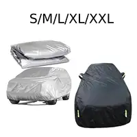 Cubierta Universal para coche, cubierta completa Negra para Sedán, camión, SUV, UTV, impermeable, a prueba de polvo y sol, protección UV, S/M/L/XL/XXL
