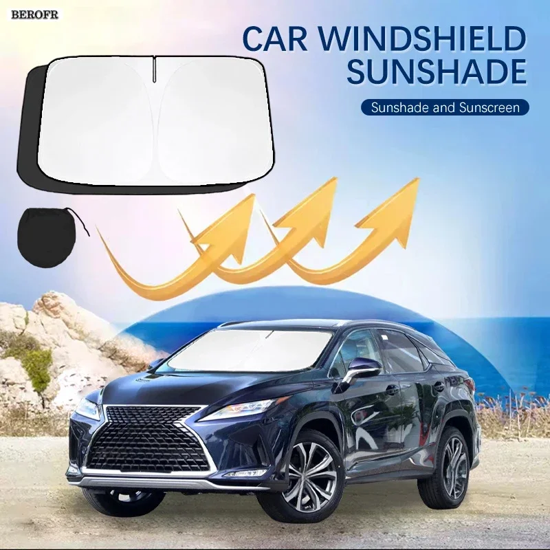 Car Windshield Sun Shade Covers Front Window Sunscreen UV Parasol For Lexus RX RX300 RX330 RX270 RX20 Summer Car Accessories