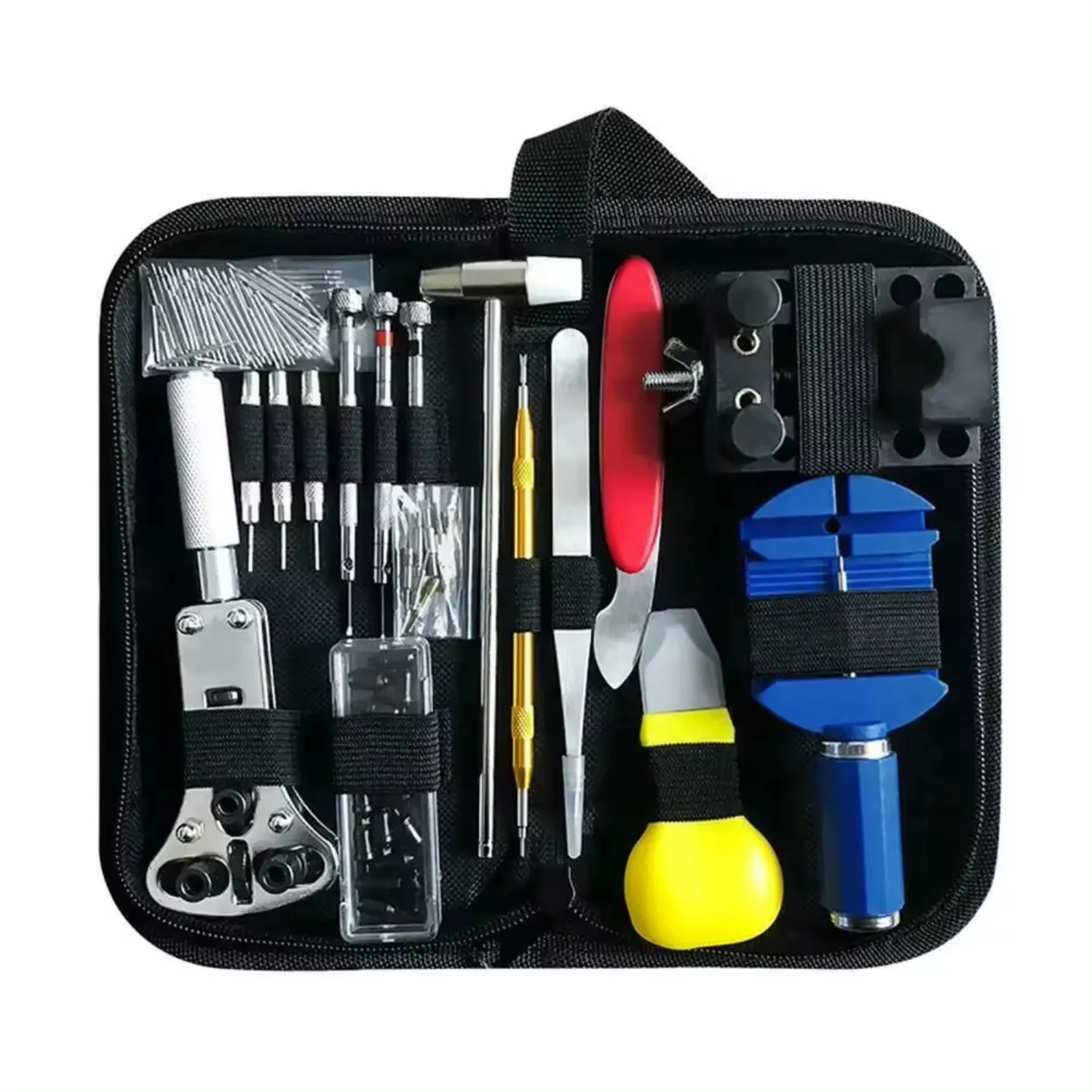 147-Piece Clock Maintenance Hardware Tools Watch Maintenance Open Back Cover Remove Strap Repair Kit