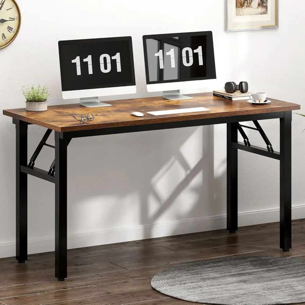 

Multi-function Folding Computer Desk with BIFMA Certification Computer Table Workstation, No assembly, 47 inches Office Desk