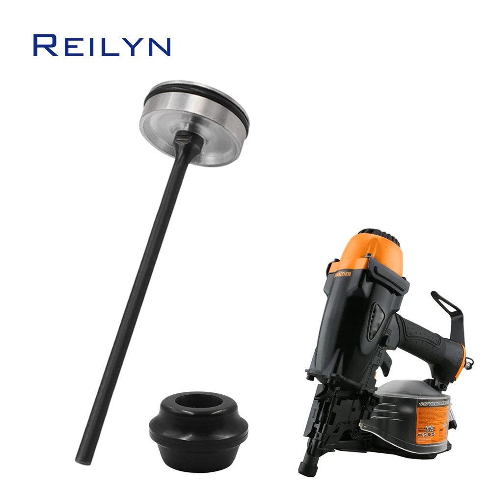 

PCN65 Coil Nailer Main Piston Unit Parts and Bumper 15 Degree 2-1/2" Pneumatic Coil Siding Nailer Repair Accessory for Freeman