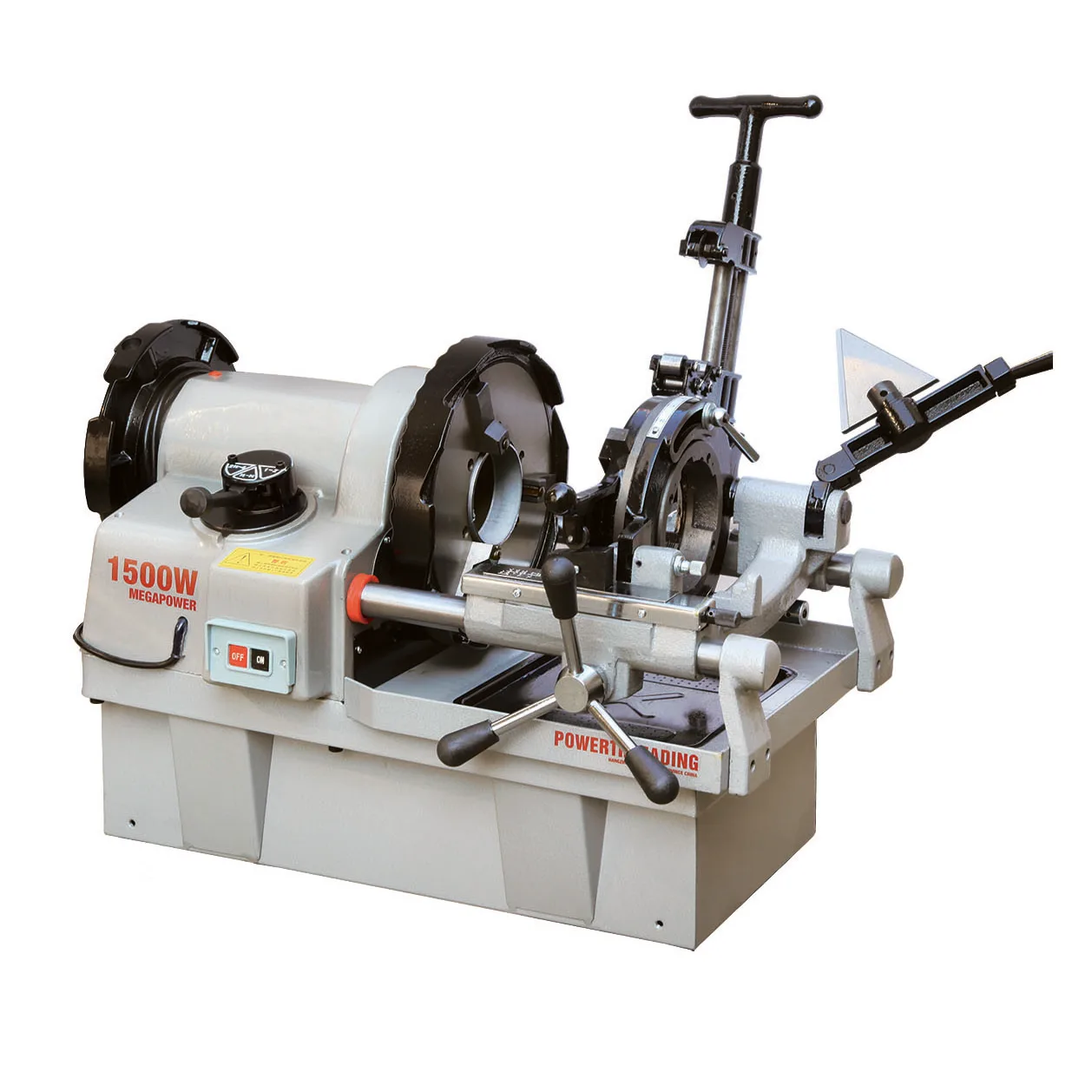 Electric Industrial 2-4 Inch High Speed Automatic Pipe Threading Machine With NPT/BSPT Threads 1300W/1500W Power