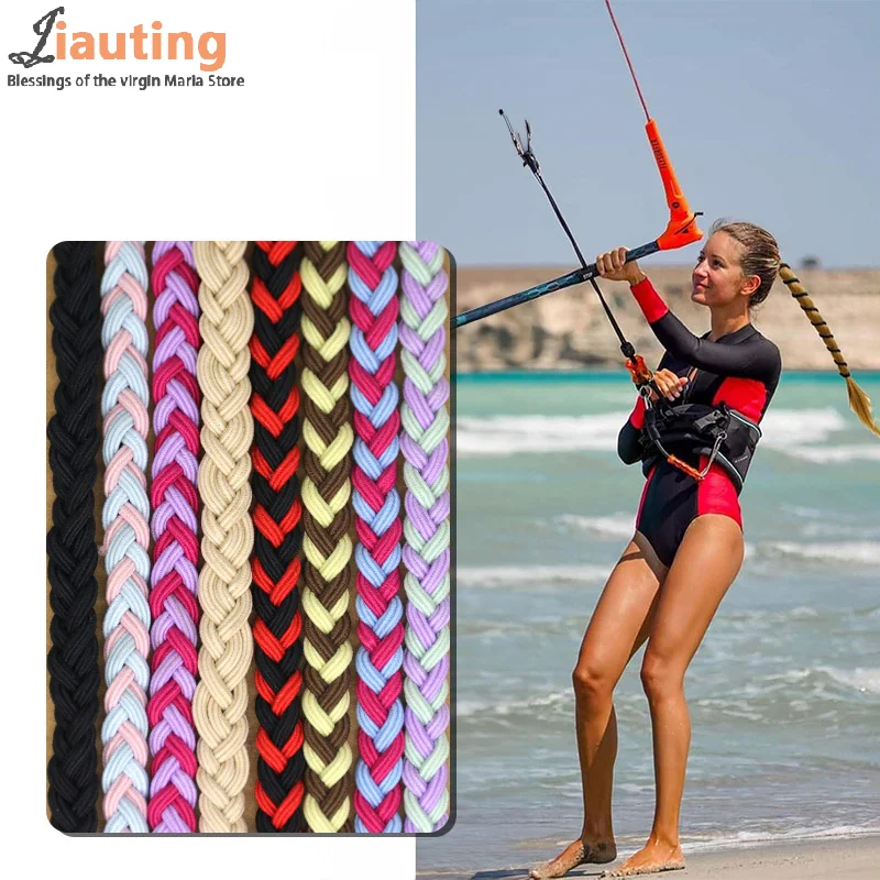 

Creative Elastic Hair Ties Ponytail Holders For Women Girls Stretchy Braided Pony Tail Hair Tie Wrap For Swim Diving Surfing