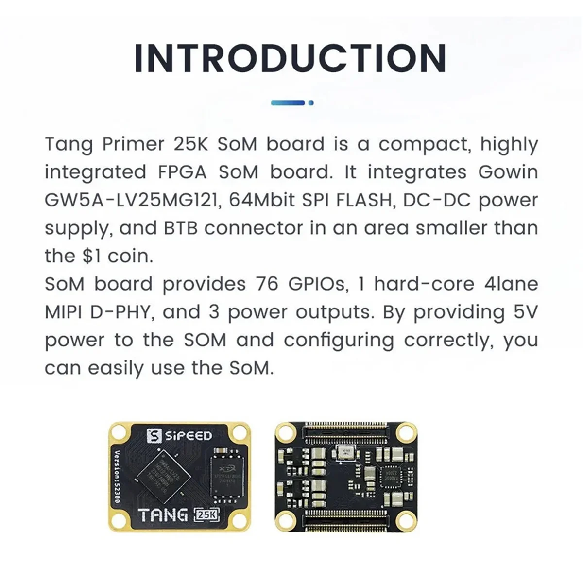 

SCLS Tang Primer 25K Core Board High Cloud GW5A RISCV FPGA Development Board PMOD SDRAM