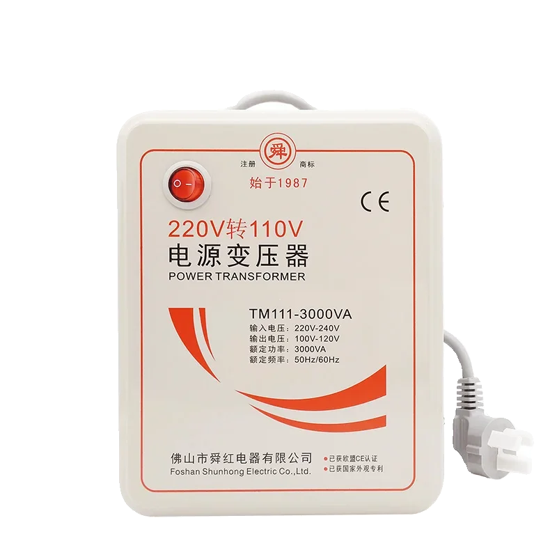 3000W หม้อแปลงแปลงแรงดันไฟฟ้า 110V ถึง 220V สําหรับญี่ปุ่น 100V USA แคนาดาเม็กซิโก 120V บราซิล 127V